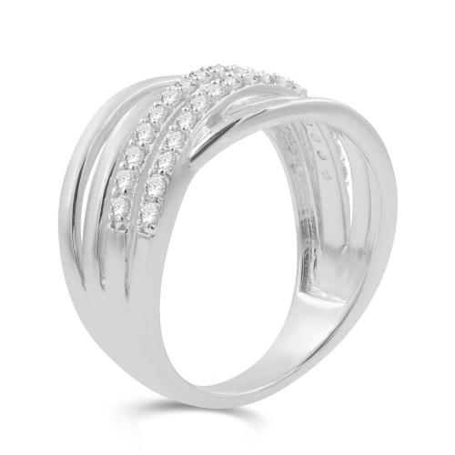 Love Spell Lab-grown Diamonds Infinity Band 0.50 Ct. T.w. in Sterling Silver