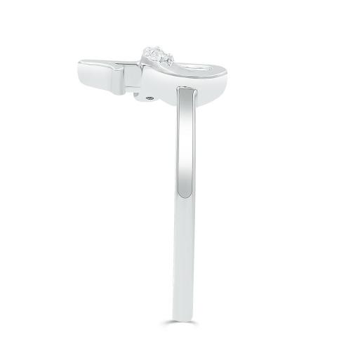 Love Spell Lab-grown Diamonds Letter H Initial Ring 0.10 Ct. T.w. in Sterling Silver