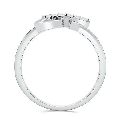 Love Spell Lab-grown Diamonds Letter H Initial Ring 0.10 Ct. T.w. in Sterling Silver
