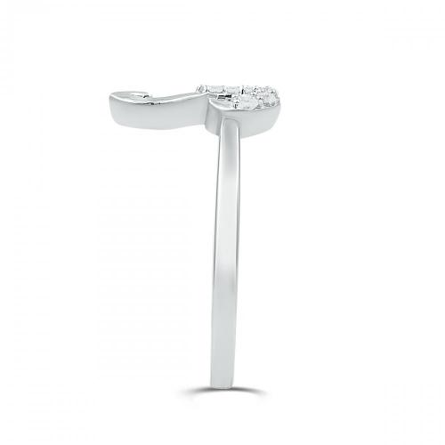 Love Spell Lab-grown Diamonds Letter S Initial Ring 0.10 Ct. T.w. in Sterling Silver