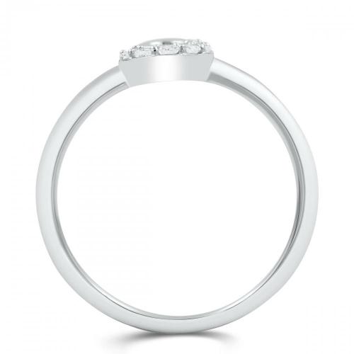 Love Spell Lab-grown Diamonds Letter S Initial Ring 0.10 Ct. T.w. in Sterling Silver