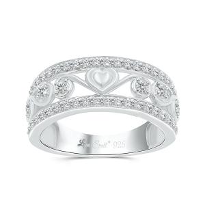 Love Spell Lab-grown Diamonds 2-row Band 0.50 Ct. T.w. in Sterling Silver