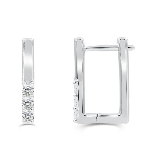 Love Spell Lab-grown Diamonds Hoops 0.25 Ct. T.w. in Sterling Silver