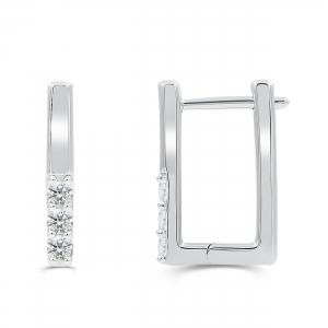 Love Spell Lab-grown Diamonds Hoops 0.25 Ct. T.w. in Sterling Silver