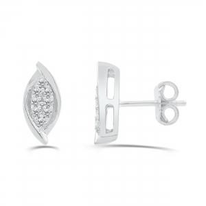 Love Spell Lab-grown Diamonds Marquise Composite Studs 0.15 Ct. T.w. in Sterling Silver