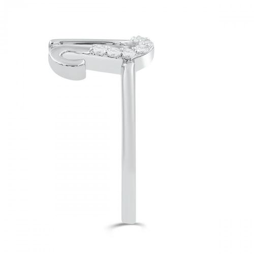 Love Spell Lab-grown Diamonds Letter W Initial Ring 0.10 Ct. T.w. in Sterling Silver