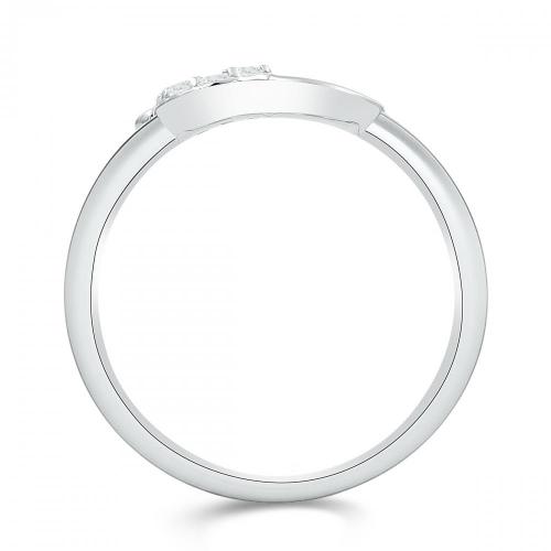 Love Spell Lab-grown Diamonds Letter W Initial Ring 0.10 Ct. T.w. in Sterling Silver