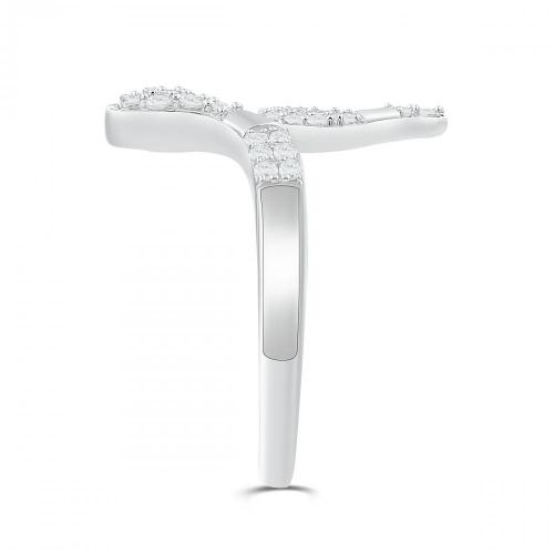 Love Spell Lab-grown Diamonds Serpent Ring 0.30 Ct. T.w. in Sterling Silver