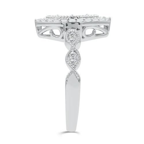 Love Spell Lab-grown Diamonds Halo Ring 0.50 Ct. T.w. in Sterling Silver