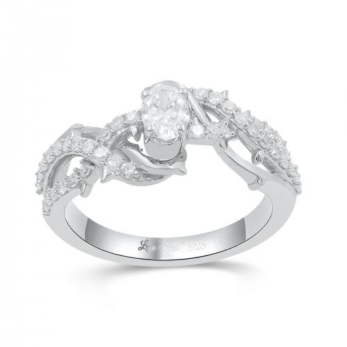 Love Spell Lab-grown Diamonds Infinity Ring 0.75 Ct. T.w. in Sterling Silver