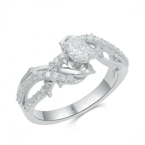 Love Spell Lab-grown Diamonds Infinity Ring 0.75 Ct. T.w. in Sterling Silver