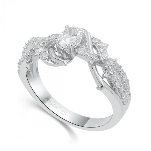 Love Spell Lab-grown Diamonds Infinity Ring 0.75 Ct. T.w. in Sterling Silver