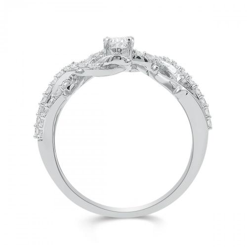 Love Spell Lab-grown Diamonds Infinity Ring 0.75 Ct. T.w. in Sterling Silver