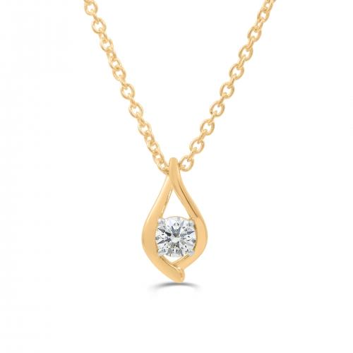 Love Spell Lab-grown Diamonds Pendant 0.30 Ct. T.w. in Vemeil (No warranty)