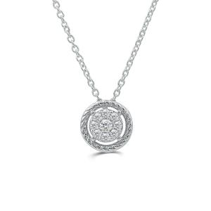 Love Spell Lab-grown Diamonds Composite Pendant 0.25 Ct. T.w. in Sterling Silver