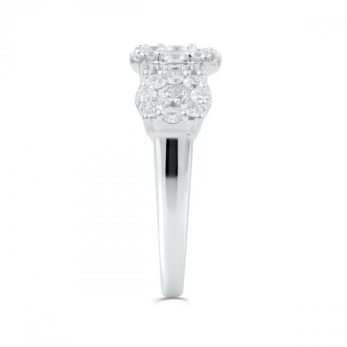 Love Spell Lab-grown Diamonds Composite Ring 2.20 Ct. T.w. in Sterling Silver