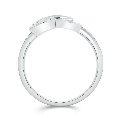 Love Spell Lab-grown Diamonds Letter R Initial Ring 0.10 Ct. T.w. in Sterling Silver