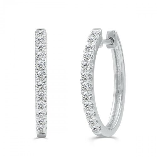 Love Spell Lab-grown Diamonds Hoops 0.65 Ct. T.w. in Sterling Silver