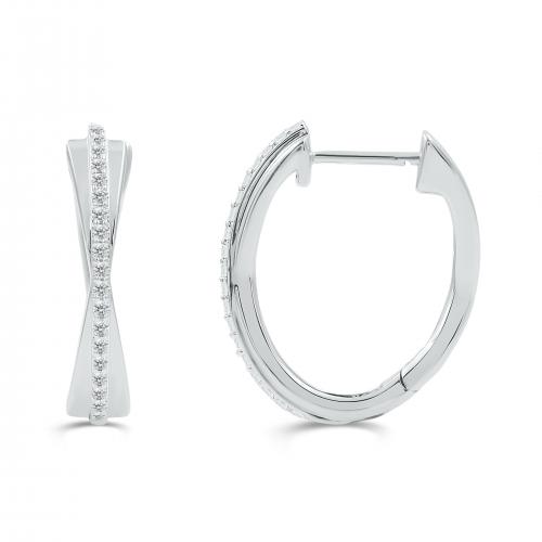 Love Spell Lab-grown Diamonds Hoops 0.35 Ct. T.w. in Sterling Silver