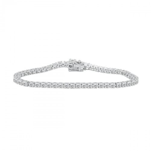 Love Spell Lab-grown Diamonds Tennis Bracelet 5 Ct. T.w. in Sterling Silver