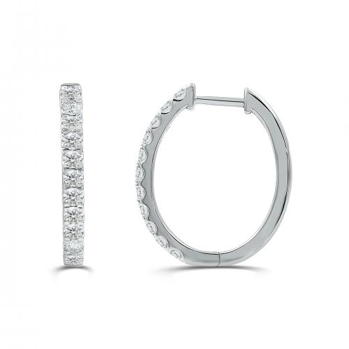 Love Spell Lab-grown Diamonds Hoops 1 Ct. T.w. in Sterling Silver