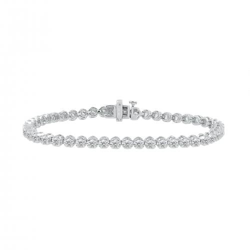 Love Spell Lab-grown Diamonds Tennis Bracelet 3.50 Ct. T.w. in Sterling Silver