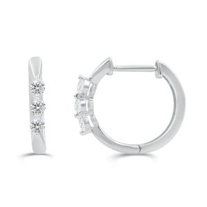 Love Spell Lab-grown Diamonds Hoops 0.25 Ct. T.w. in Sterling Silver