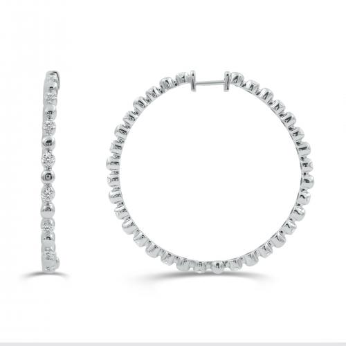 Love Spell Lab-grown Diamonds Hoops 0.50 Ct. T.w. in Sterling Silver