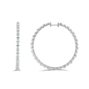 Love Spell Lab-grown Diamonds Hoops 0.90 Ct. T.w. in Sterling Silver