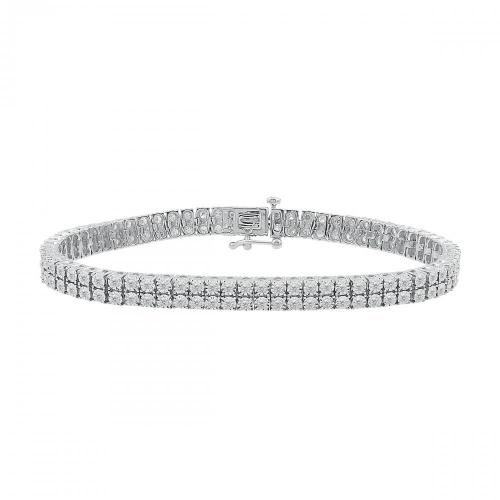 Love Spell Lab-grown Diamonds Tennis Bracelet 1.85 Ct. T.w. in Sterling Silver