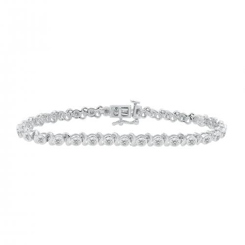 Love Spell Lab-grown Diamonds Tennis Bracelet 2.05 Ct. T.w. in Sterling Silver