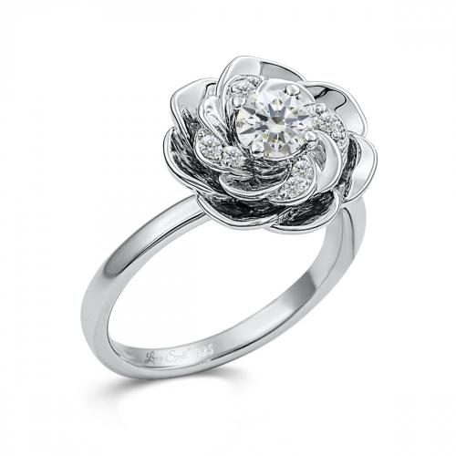 Love Spell Lab-grown Diamonds Flower Ring 0.50 Ct. T.w. in Sterling Silver