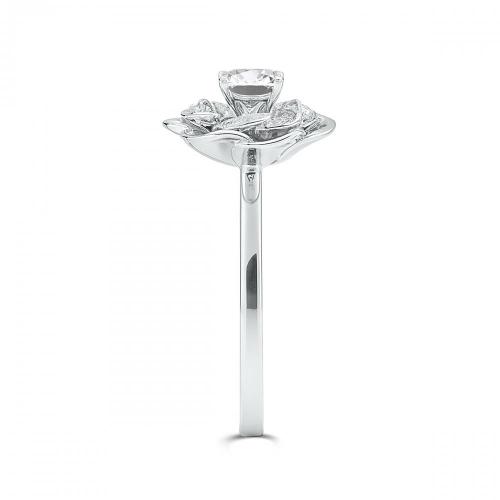 Love Spell Lab-grown Diamonds Flower Ring 0.50 Ct. T.w. in Sterling Silver