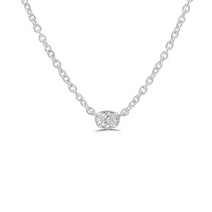 Love Spell Lab-grown Diamonds Round Solitiare Pendant 0.15 Ct. T.w. in Sterling Silver