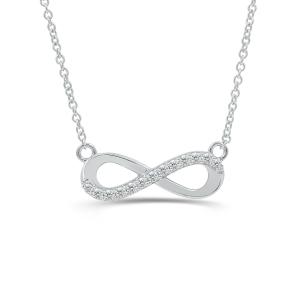 Love Spell Lab-grown Diamonds Infinity Necklace 0.35 Ct. T.w. in Sterling Silver