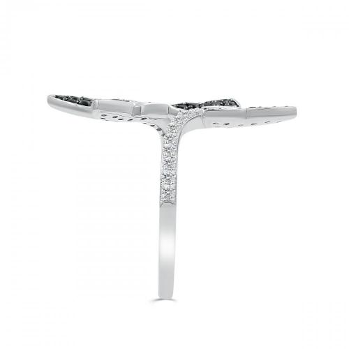 Love Spell Lab-grown Diamonds Butterfly Ring 2.25 Ct. T.w. in Sterling Silver