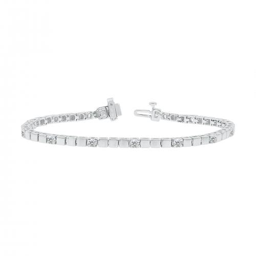 Love Spell Lab-grown Diamonds Tennis Bracelet 1.35 Ct. T.w. in Sterling Silver
