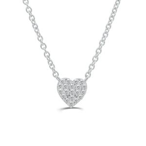 Love Spell Lab-grown Diamonds Heart Necklace 0.20 Ct. T.w. in Sterling Silver