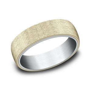 Comfort-Fit Design Wedding Band in Multi-Gold (6.5 mm)
