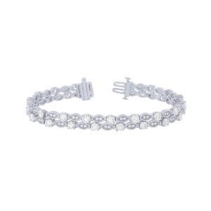 Novello Lab-grown Diamonds Bracelet 7.50 Ct. T.w. in 14K White Gold